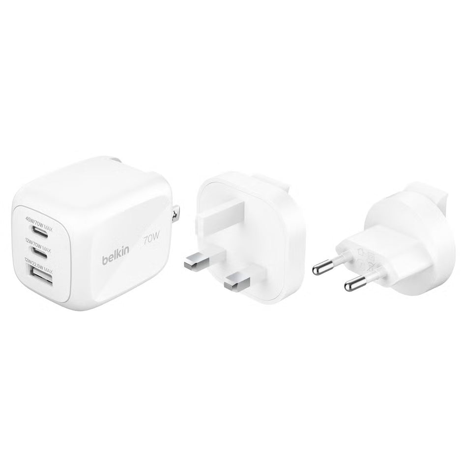 Belkin BoostCharge Pro reseladdare 3 portar, 70W