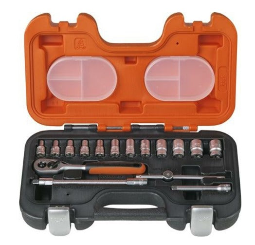 BAHCO HYLSNYCKELSATS S160 1/4" 16 delar