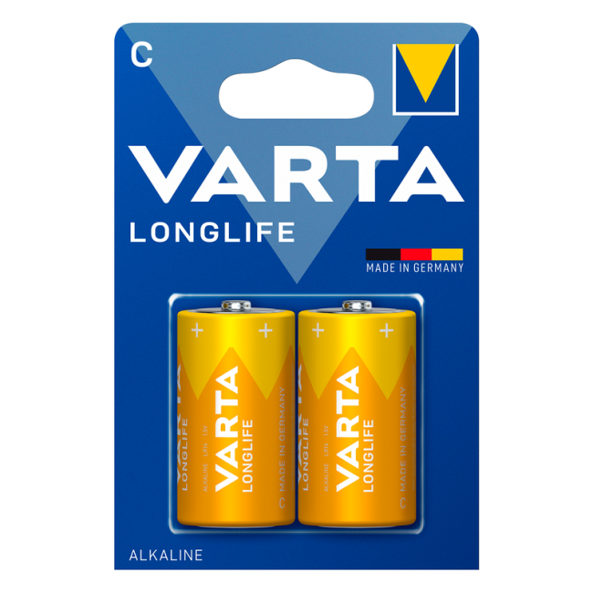 Batteri C Longlife 2-pack Varta