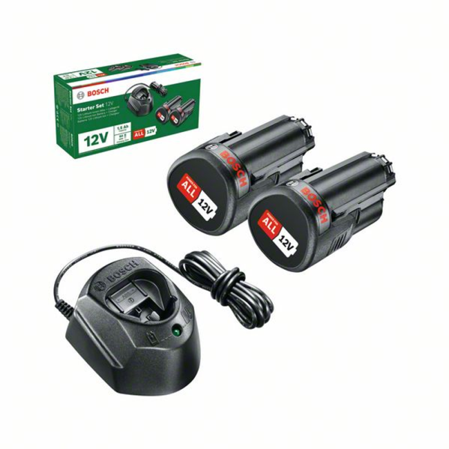 Battery set 12V 1.5 Ah with charger Bosch Power Tools