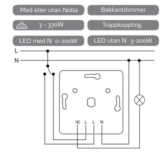 Elko RS Dimmer 370LED Without zero Pure white