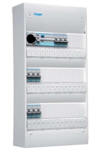 Färdigkopplad elcentral med jordfelsbrytare 13m