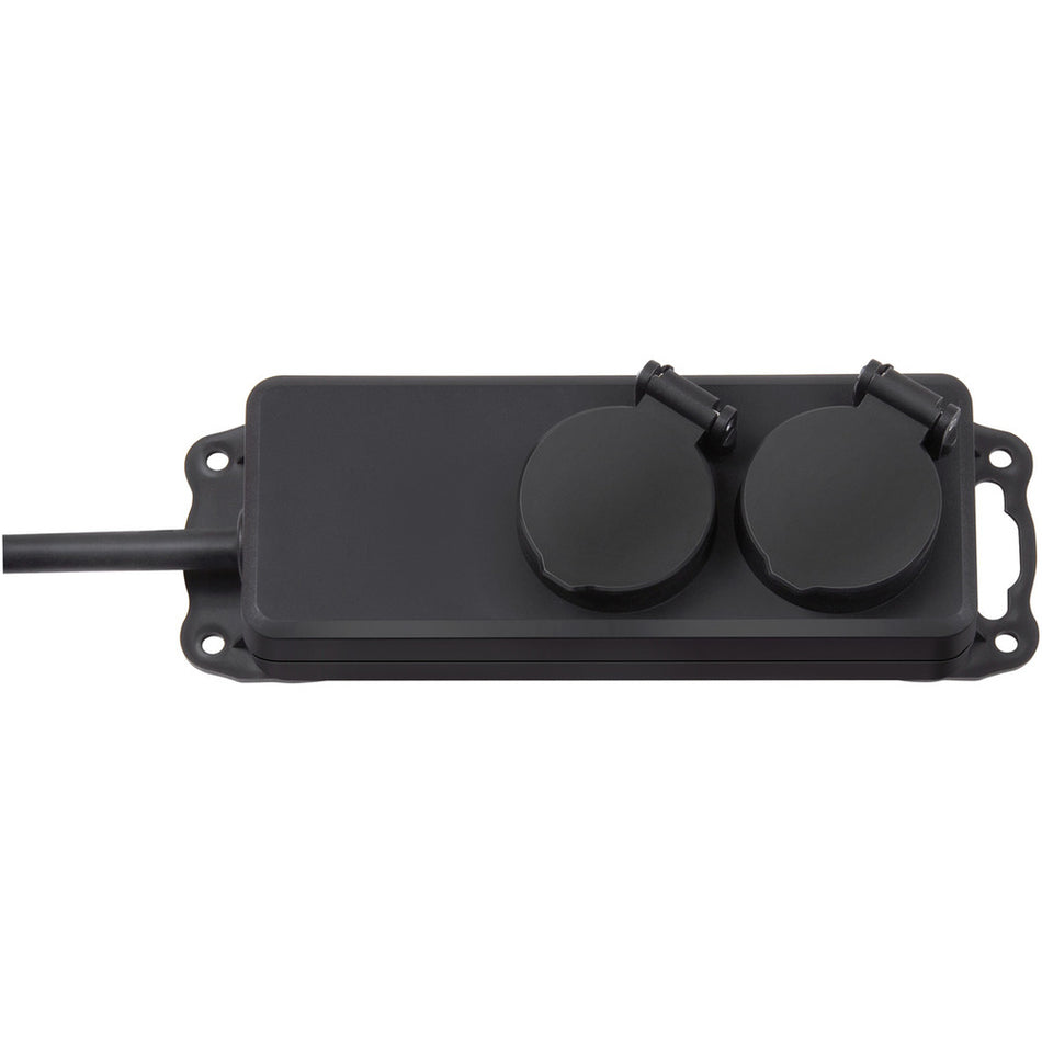 Brennenstuhl GRENUTTAG IP44 2-V 2M H07RN-F 3G1.5 SVART