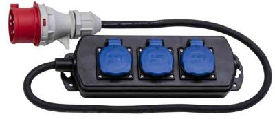 Power outlet/Transition cable 400V to 3x230V
