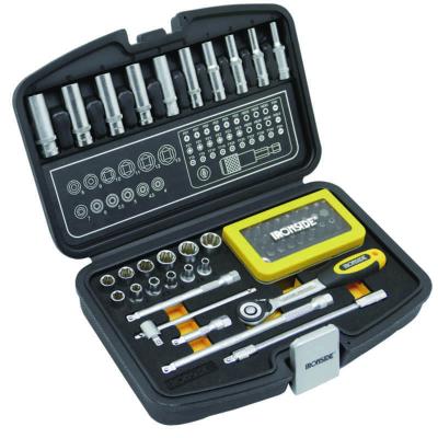 Socket wrench set Ironside 1/4", 60 parts