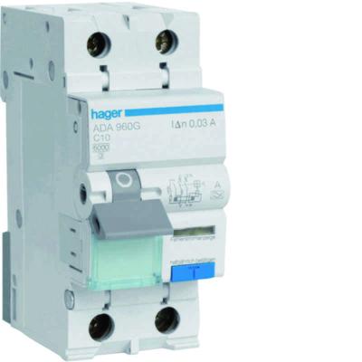 HAGER Personskyddsautomat 6kA typ A - Karakteristik C